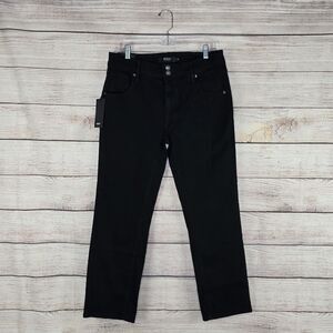 NWT Hudson Women's Slim Straight Leg Jean Black Size 12